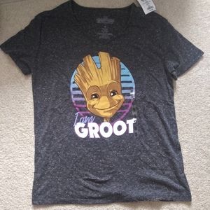 💎NEW! Guardians of the Galaxy Groot Gray Tshirt